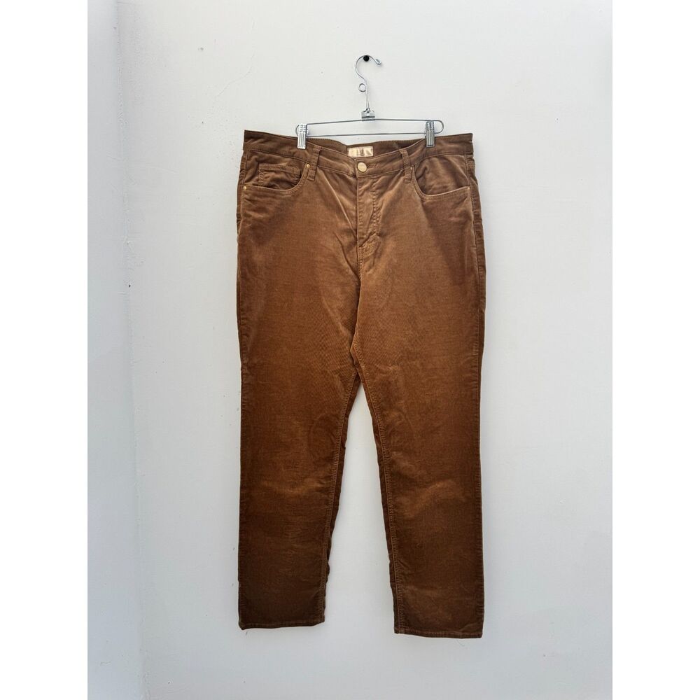 KUT from the Kloth Brown Corduroy Straight Leg Pants Size 16